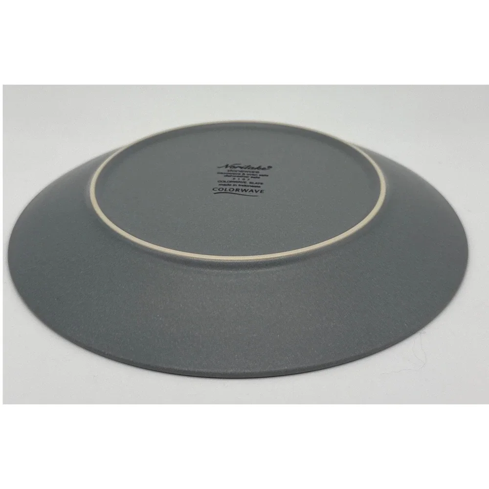 Noritake Colorwave Slate Gray Stoneware 8.25 Inch Coupe Salad Plate 5107